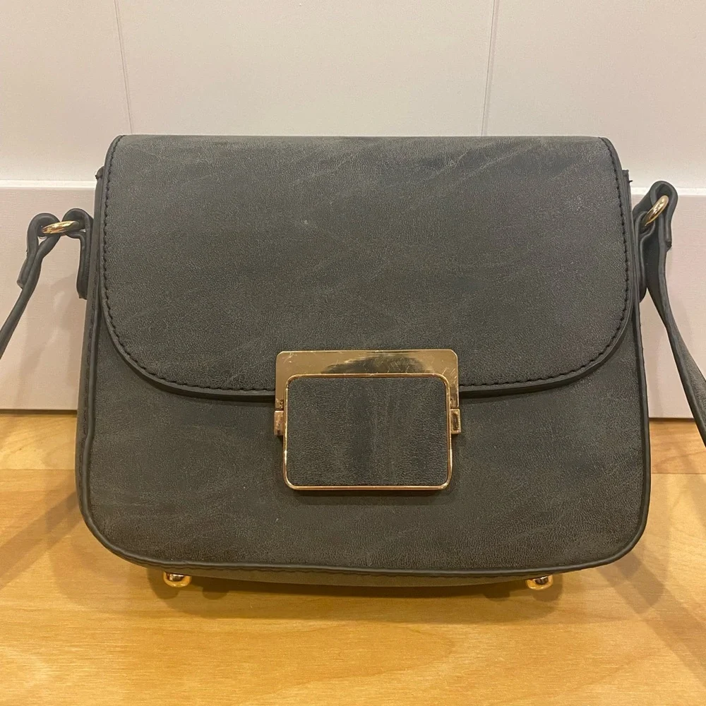 Dark Grey Marble Crossbody Purse - Picture 3 of 12